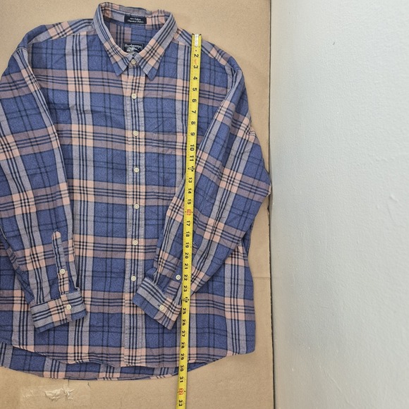 Vintage Burberrys Shirt‎ Men's XL Plaid Flannel Button-Down Made in USA - Picture 6 of 11